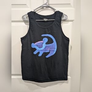 Disney The Lion King Simba Cave Painting Blue Hue Tank Top